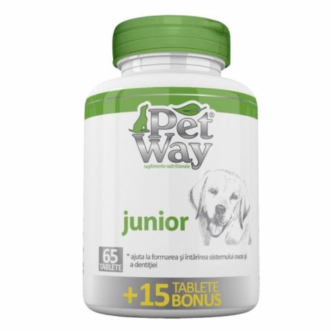 Caini - PetWay Junior, 65 tablete