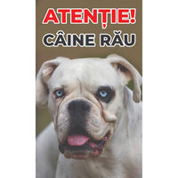 Caini - Placuta avertizare PA-12