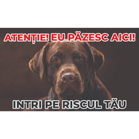 Caini - Placuta avertizare PA-8