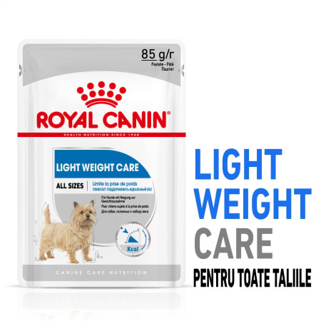 Royal Canin Light Weight Care Adult, bax hrană umedă câini, managementul greutății (pate), 12X85G [0]