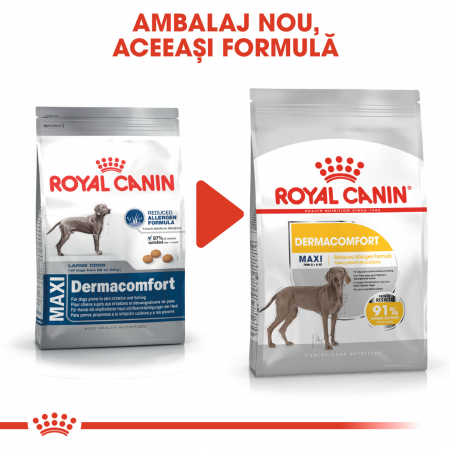 Royal Canin Maxi Dermacomfort, hrană uscată câini, prevenirea iritațiilor pielii, 10KG [1]