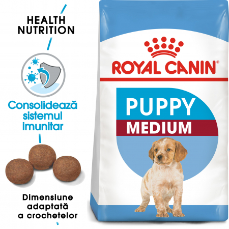 Mancare uscata caine - Royal Canin Medium Puppy, hrană uscată câini junior, 1 kg