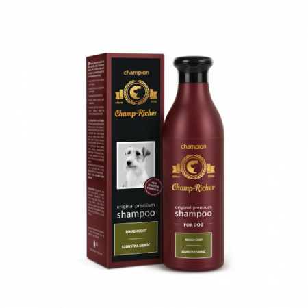Sampoane - Sampon CHAMP RICHER pentru CAINI cu BLANA SARMOASA, 250 ml