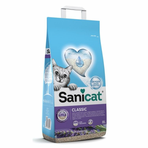 Pisici - SANICAT Classic Lavender, 8 L