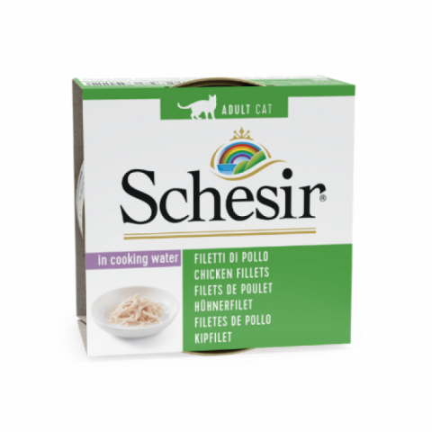 Pisici - Schesir Chicken Fillets, conserva, 85 g
