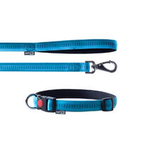Caini - Set Lesa/Zgarda Soft Line blue M 1.5cm