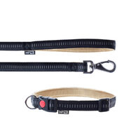 Caini - Set Lesa / Zgarda Soft Style maro L 2.0 cm