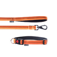 Caini - Set Lesa / Zgarda Soft Style orange L 2.0cm