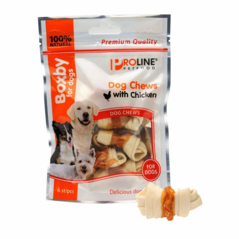 Caini - Snacks Caine Boxby Chews Pui, 6 buc