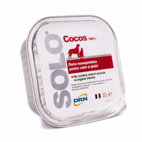 Pisici - Solo, conserva 100% Cocos, 300 g