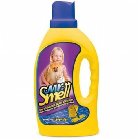 Caini - Solutie Curatare Pete si Mirosuri Animale de pe Podele, Mr. Smell, Lavanda, 1 L