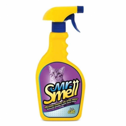 Pisici - Solutie Curatare Pete si Mirosuri Animale, Mr. Smell, Pisica, 500 ml
