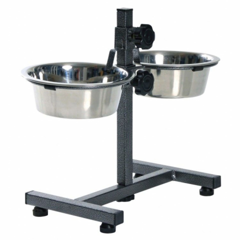 Caini - Stativ cu 2 Castroane 2x0.75 l/15 cm 24920