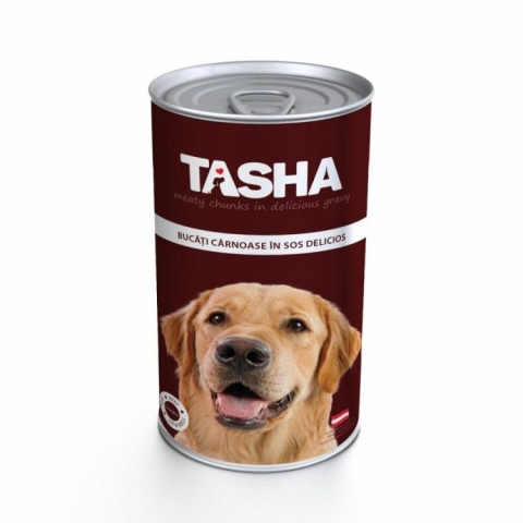 Caini - Tasha Dog, vita, conserva, 1.24 kg