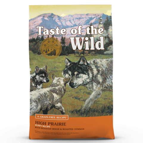 Caini - Taste of the Wild High Prairie Puppy Recipe, 12.2 kg