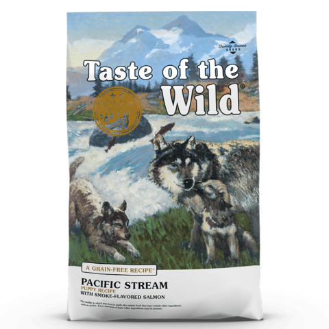 Caini - Taste of the Wild Pacific Stream Puppy Recipe, 12.2 kg