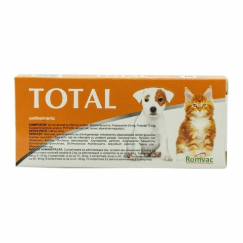 Caini - TOTAL, 10 comprimate