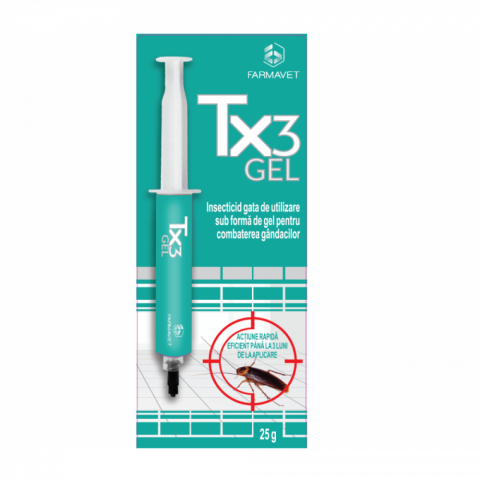 Insecticide - TX3 INSECTICID PENTRU GANDACI SERINGA CU GEL , 25G