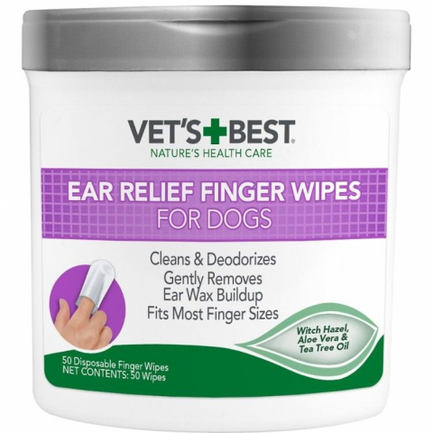 Caini - Vet's Best Ear Wipes, 50 bucati