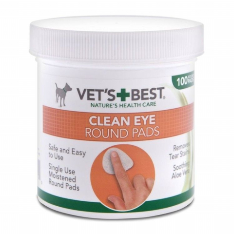 Caini - Vet's Best Eye Wipes, 100 bucati