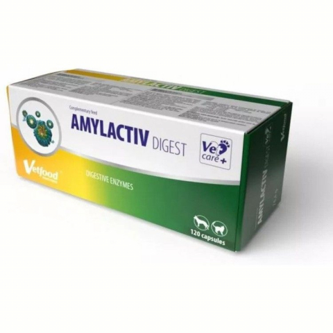 Caini - VetFood Amylactiv Digest, 120 capsule