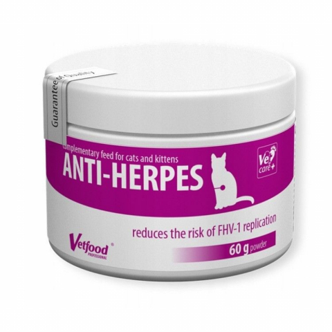 Pisici - VetFood ANTI-HERPES pentru pisici, 60 g
