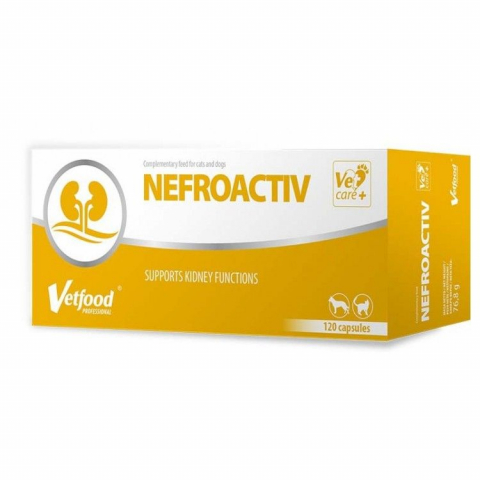 Caini - VetFood Nefroactiv, 120 capsule