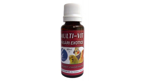 Pasari - Vitamine pasari exotice, 4Pet Multi-Vit, 30 ml