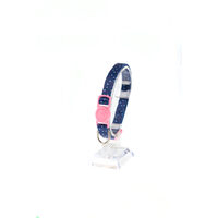 Pisici - Zgarda de pisici culori asortate DUBLU IMPRIMAT 1.0x20-35 cm