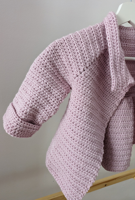 Palton tricotat manual din lână merinos [3]