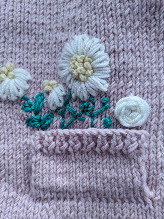 Cardigan tricotat manual din lână merino [4]