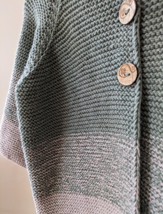Cardigan tricotat din lână merinos [1]