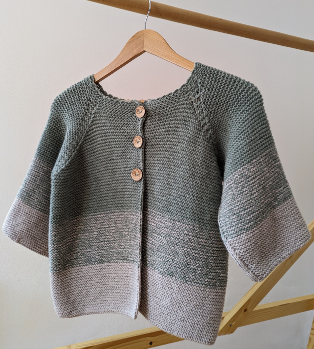 Cardigan tricotat din lână merinos [2]