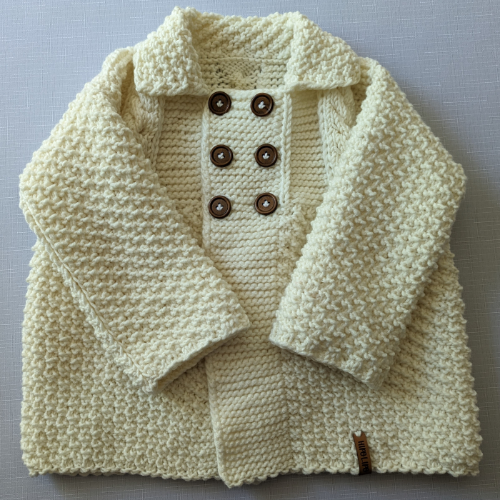 Cardigan tricotat manual din lână merino [2]