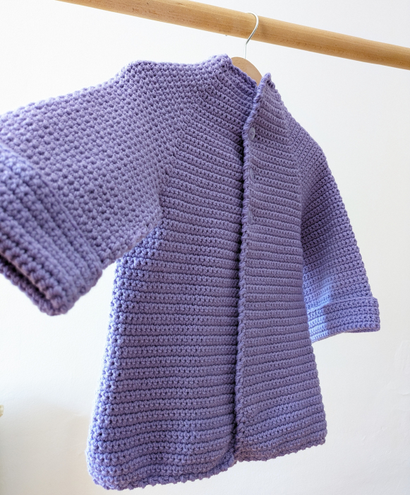 Palton tricotat manual din lână merinos [1]