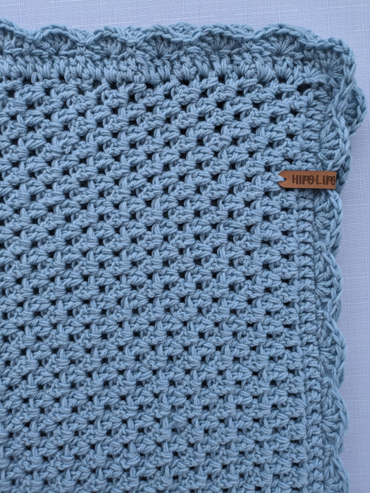 Păturică croșetată manual din lână merinos [1]
