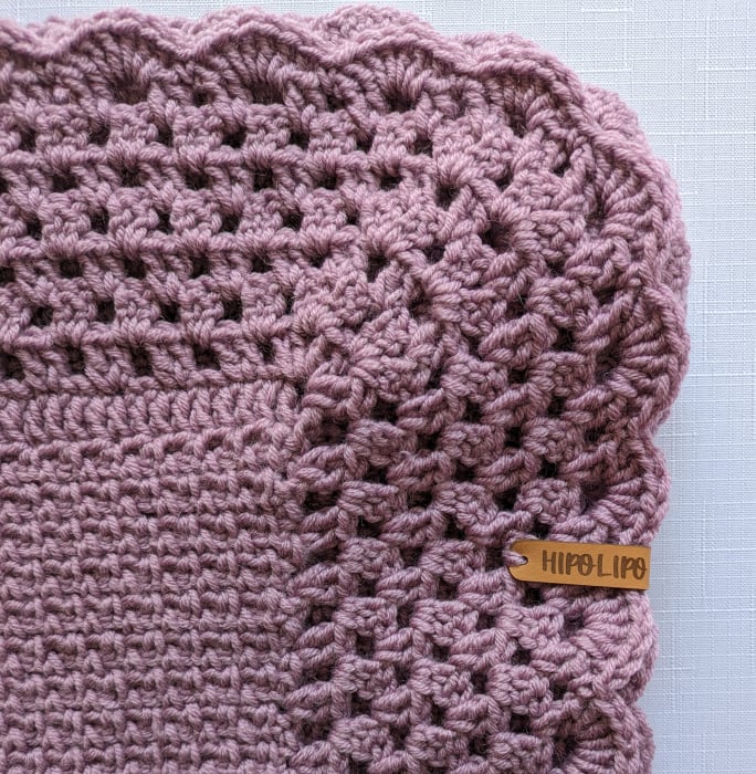 Păturică croșetată manual din lână merinos [2]