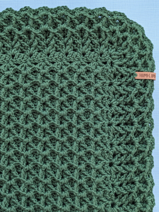 Păturică croșetată manual din lână merinos [3]