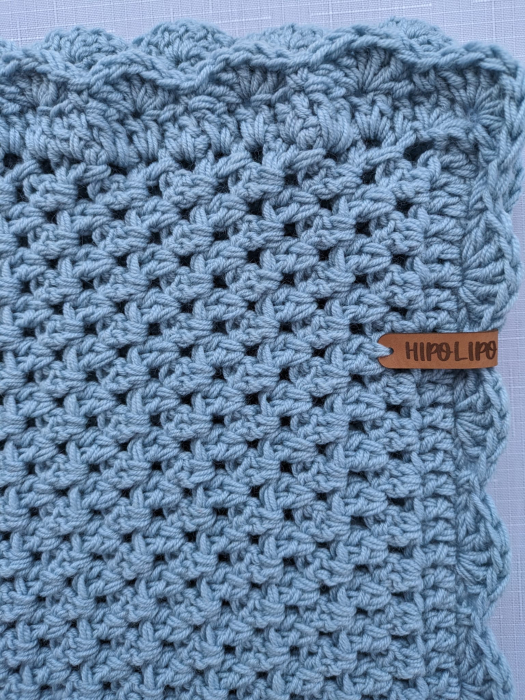 Păturică croșetată manual din lână merinos [2]