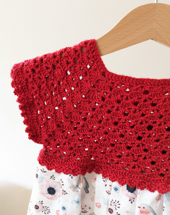 Rochie fetițe din poplin și lână merinos [2]