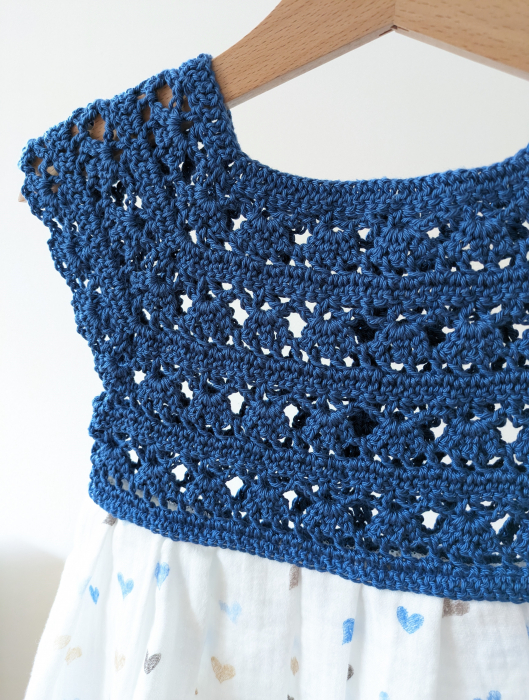 Rochie fetițe din muselină și lână merinos [2]