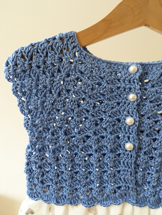 Rochie fetițe din muselină și lână merinos [3]