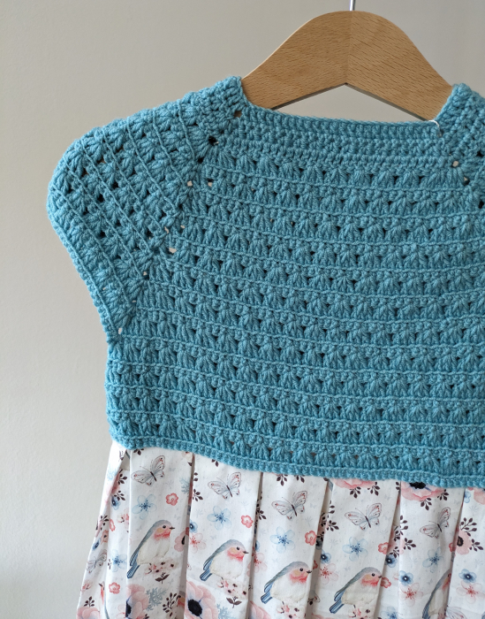 Rochie fetițe din poplin și lână merinos [2]