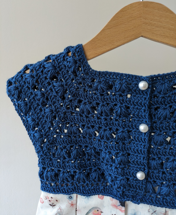 Rochie fetițe din poplin și lână merinos [2]