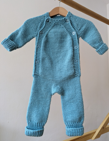 Îmbrăcăminte - Body bebeluș din lână merinos