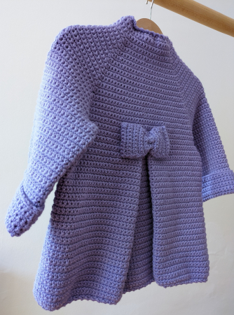 Palton tricotat manual din lână merinos [1]