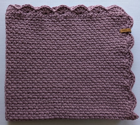 Păturici - Păturică croșetată manual din lână merinos