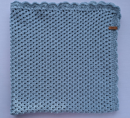 Păturică croșetată manual din lână merinos [3]