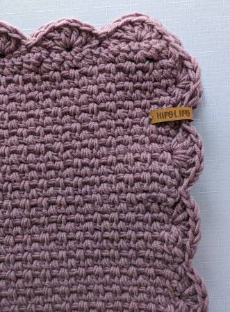 Păturică croșetată manual din lână merinos [1]