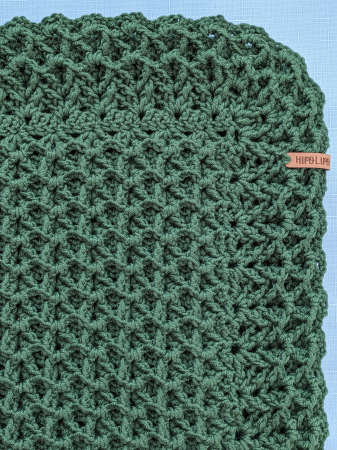 Păturică croșetată manual din lână merinos [2]
